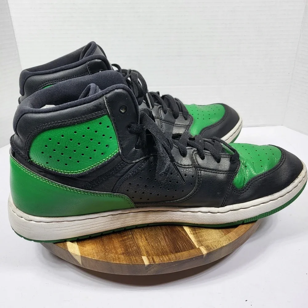 Jordan Access‎ Pine Green Black White Mens 12 AR3762-013 Mid Top Sneakers